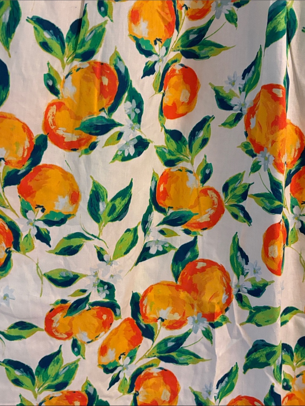 NWT Nanette Lepore Smocked Flutter Sleeve Midi Dress Orange Multi Print XL - Picture 4 of 6